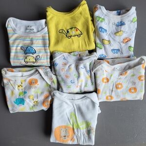 Lot of 7 Diaper Shirts